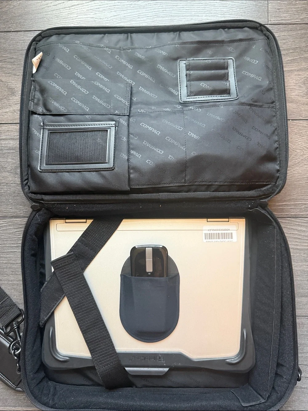 Black Professional Laptop Bag with Shoulder Strap